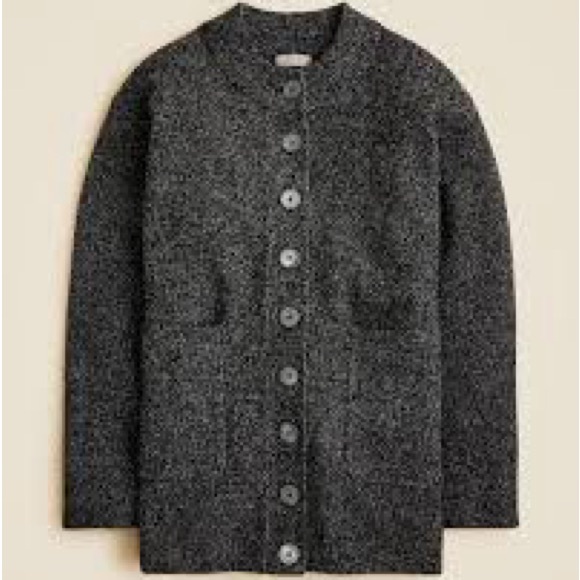 J. Crew Dark Gray Cardigan Sweater - Picture 2 of 4